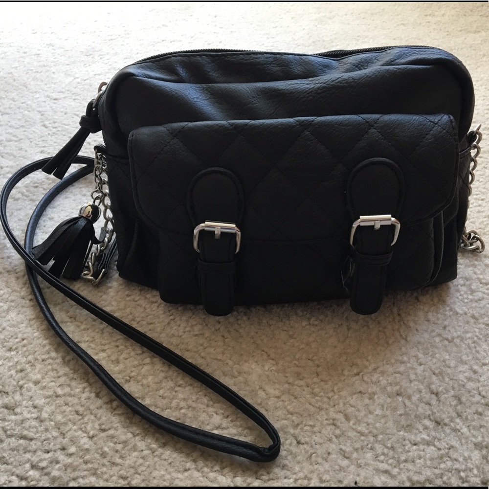 Black Leather Purse